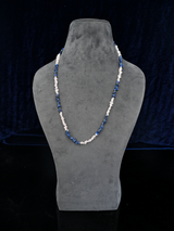 Rose Quartz and Lapis Necklace