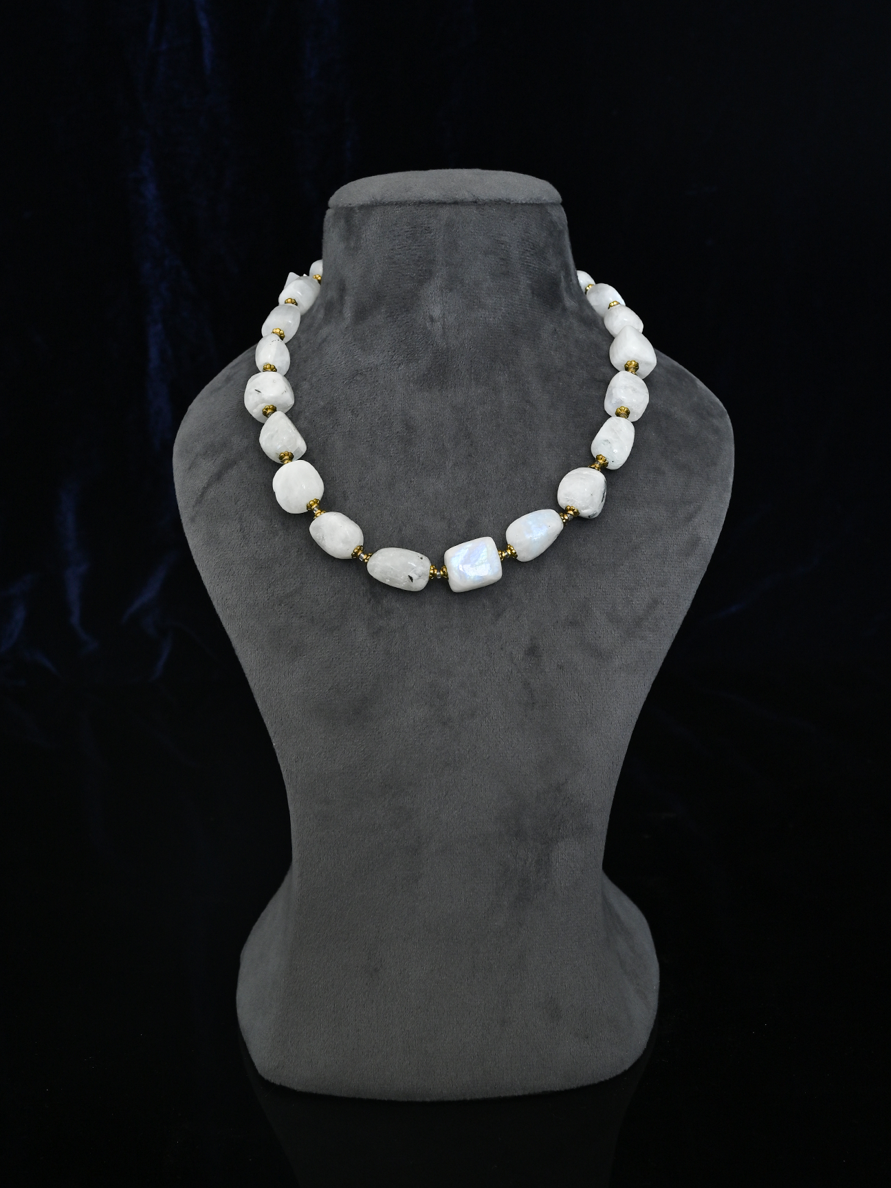 Contemporary Beaded Bead String Necklace