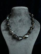 Contemporary Beaded Bead String Necklace