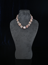 Contemporary Beaded Bead String Necklace