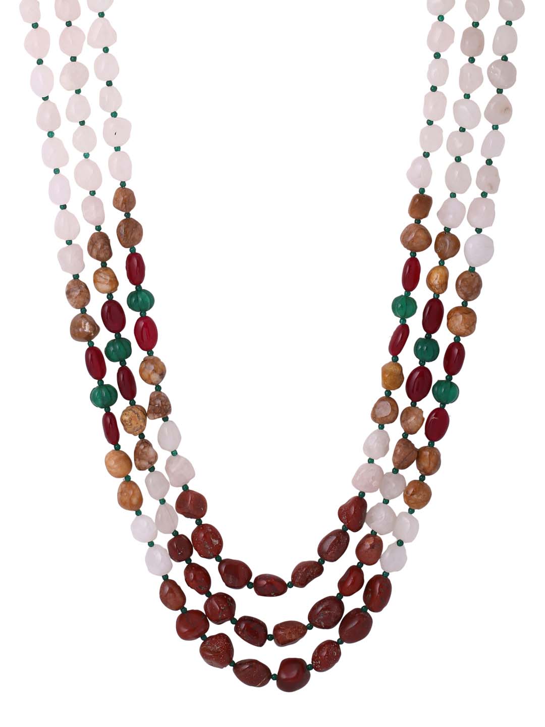Contemporary Beaded Bead String Necklace