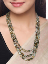 Classic Beaded Bead String Necklace