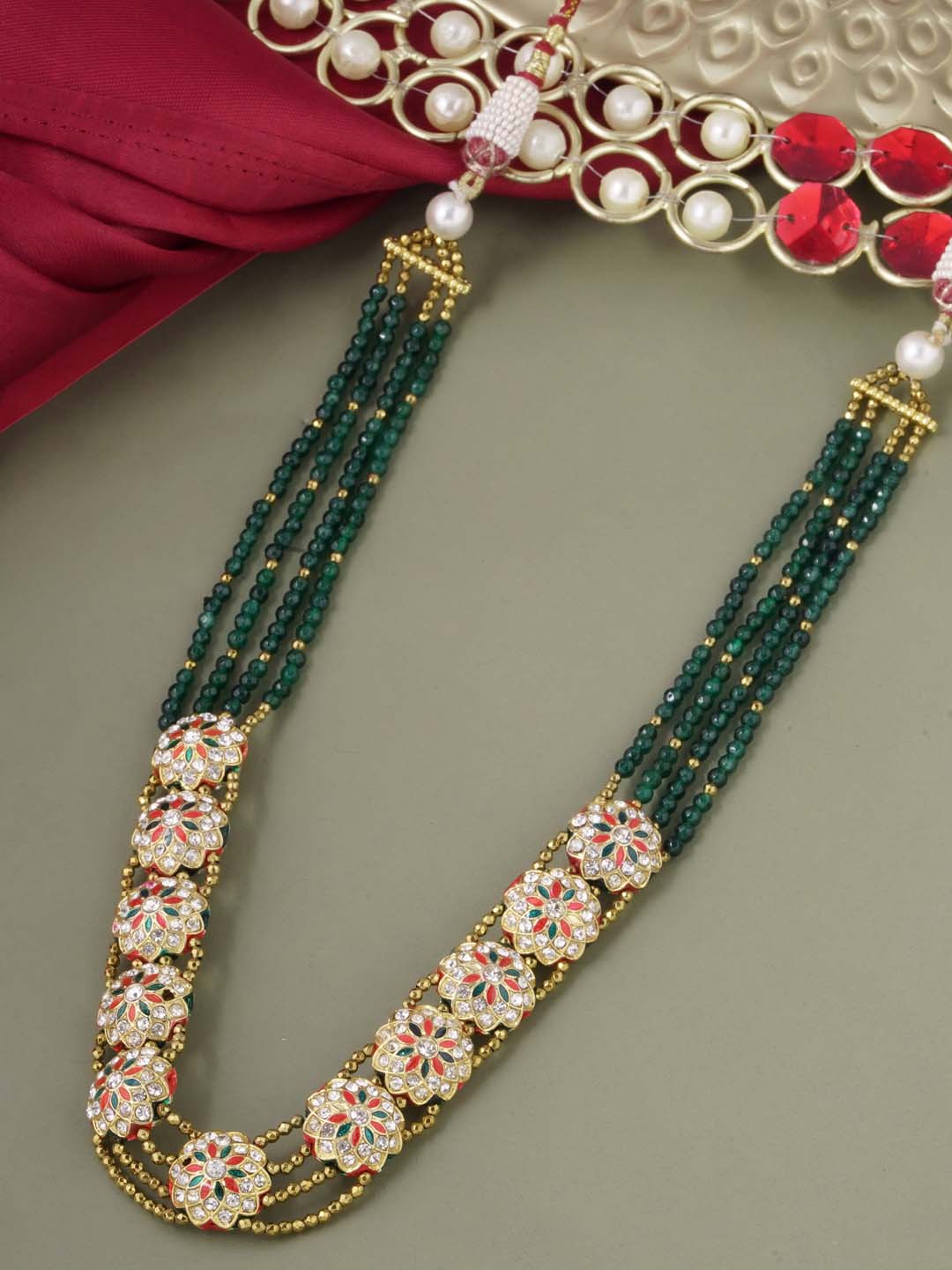 Traditional Enamelled Beaded Necklace