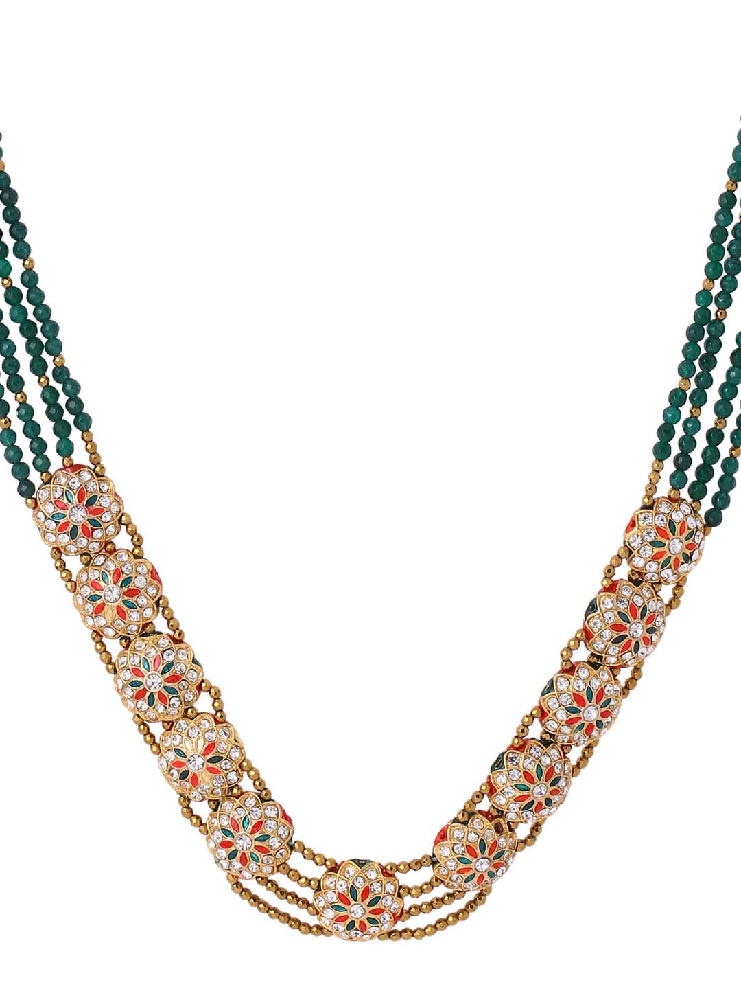 Traditional Enamelled Beaded Necklace