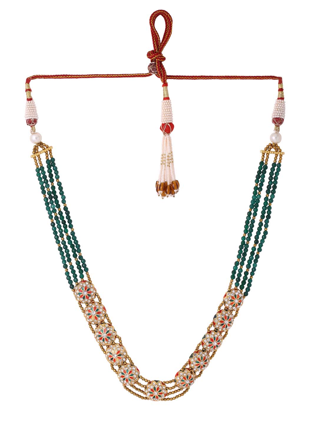 Traditional Enamelled Beaded Necklace