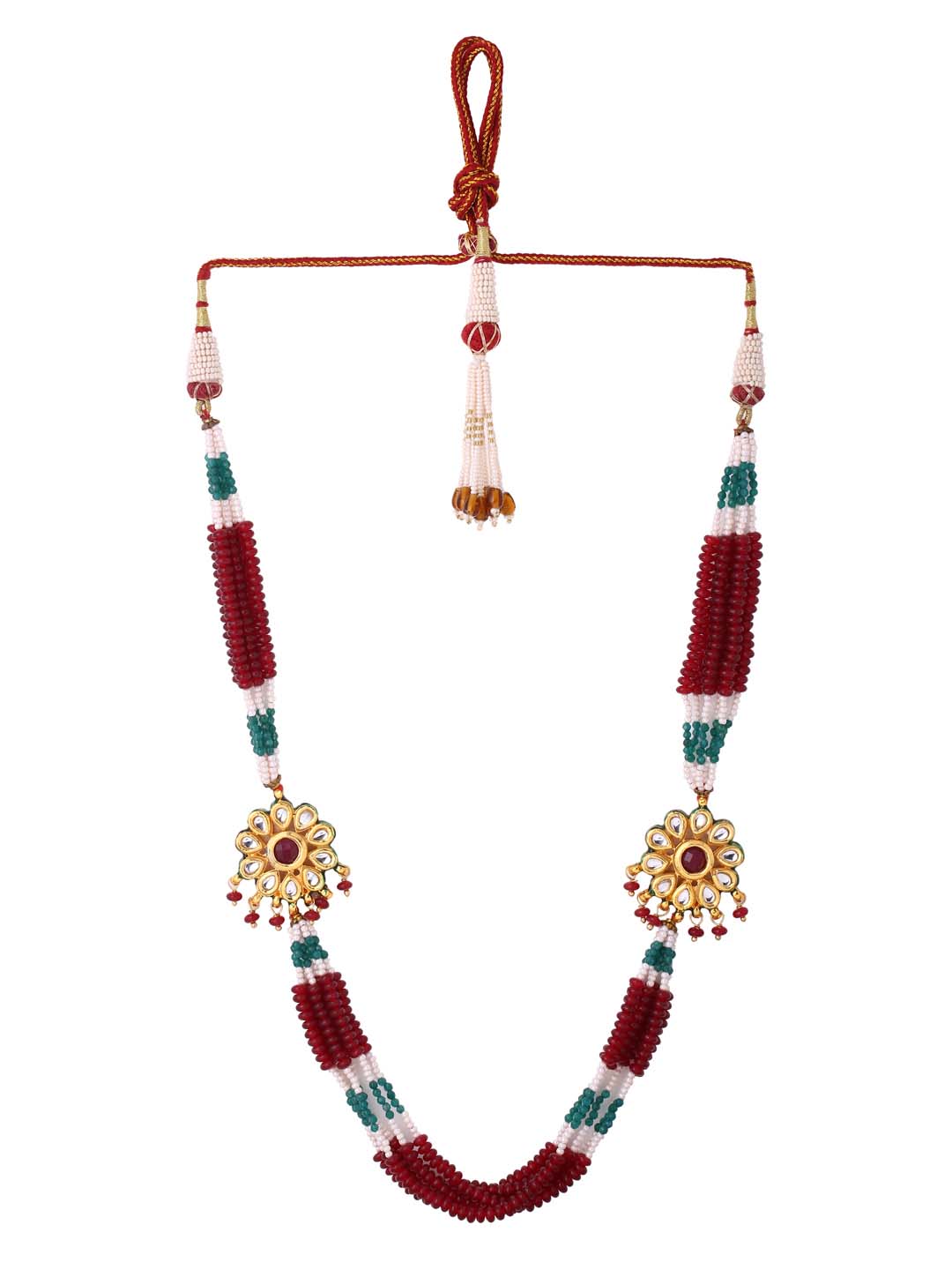 Traditional Kundan Meena Beaded Necklace