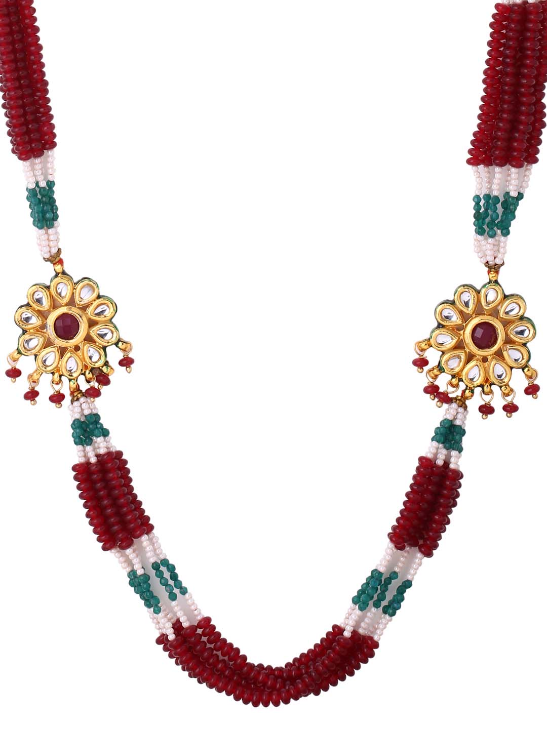 Traditional Kundan Meena Beaded Necklace