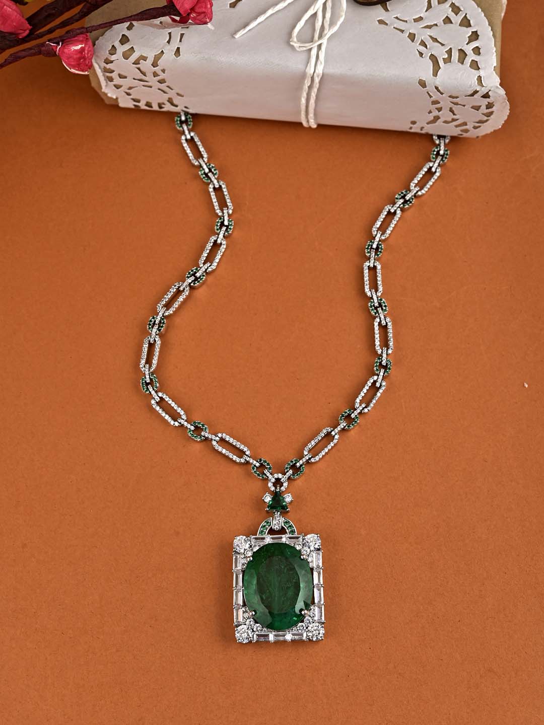 Contemporary Colored Stone Designer Necklace