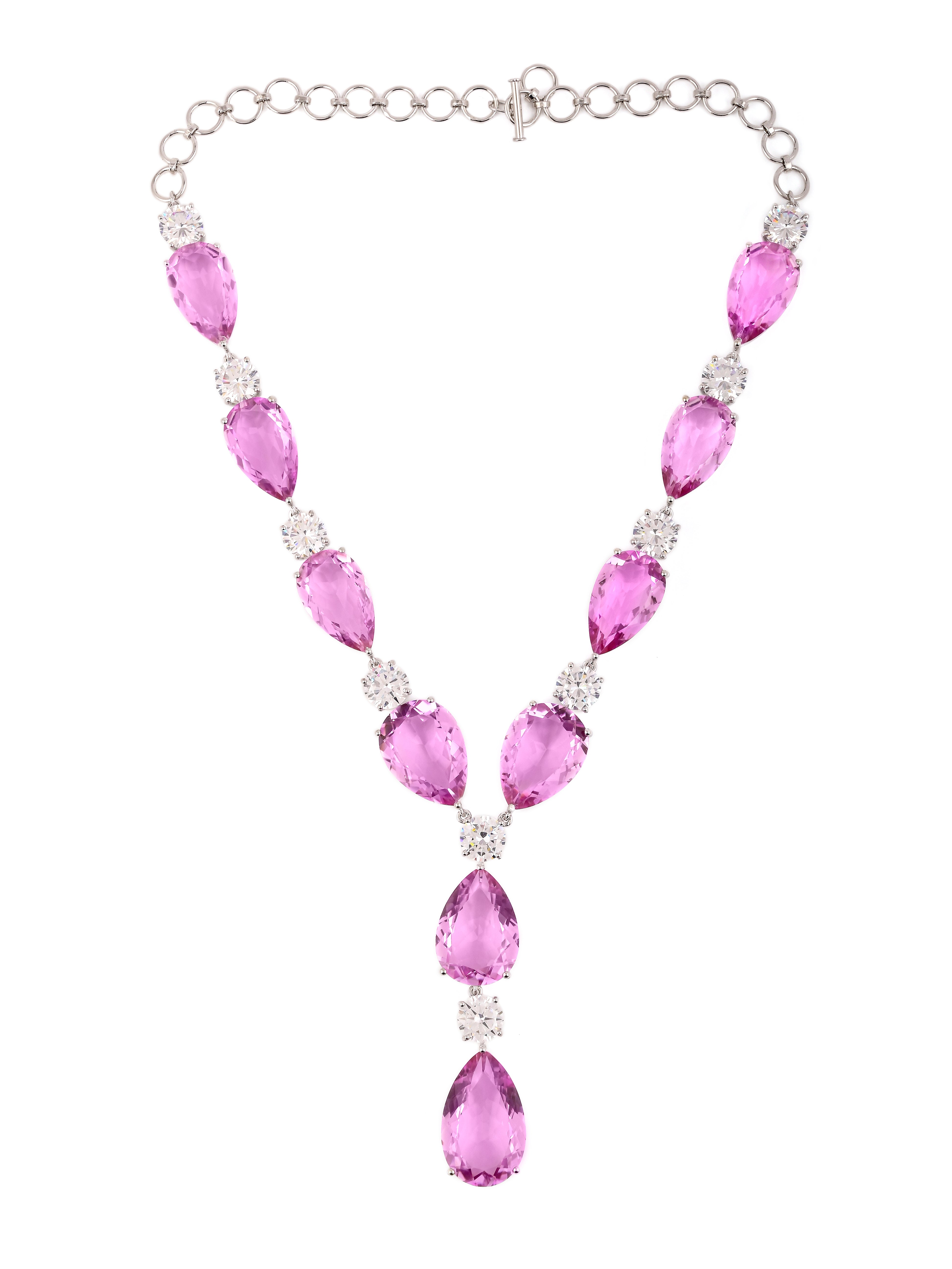 Contemporary Colored Stone Designer Necklace