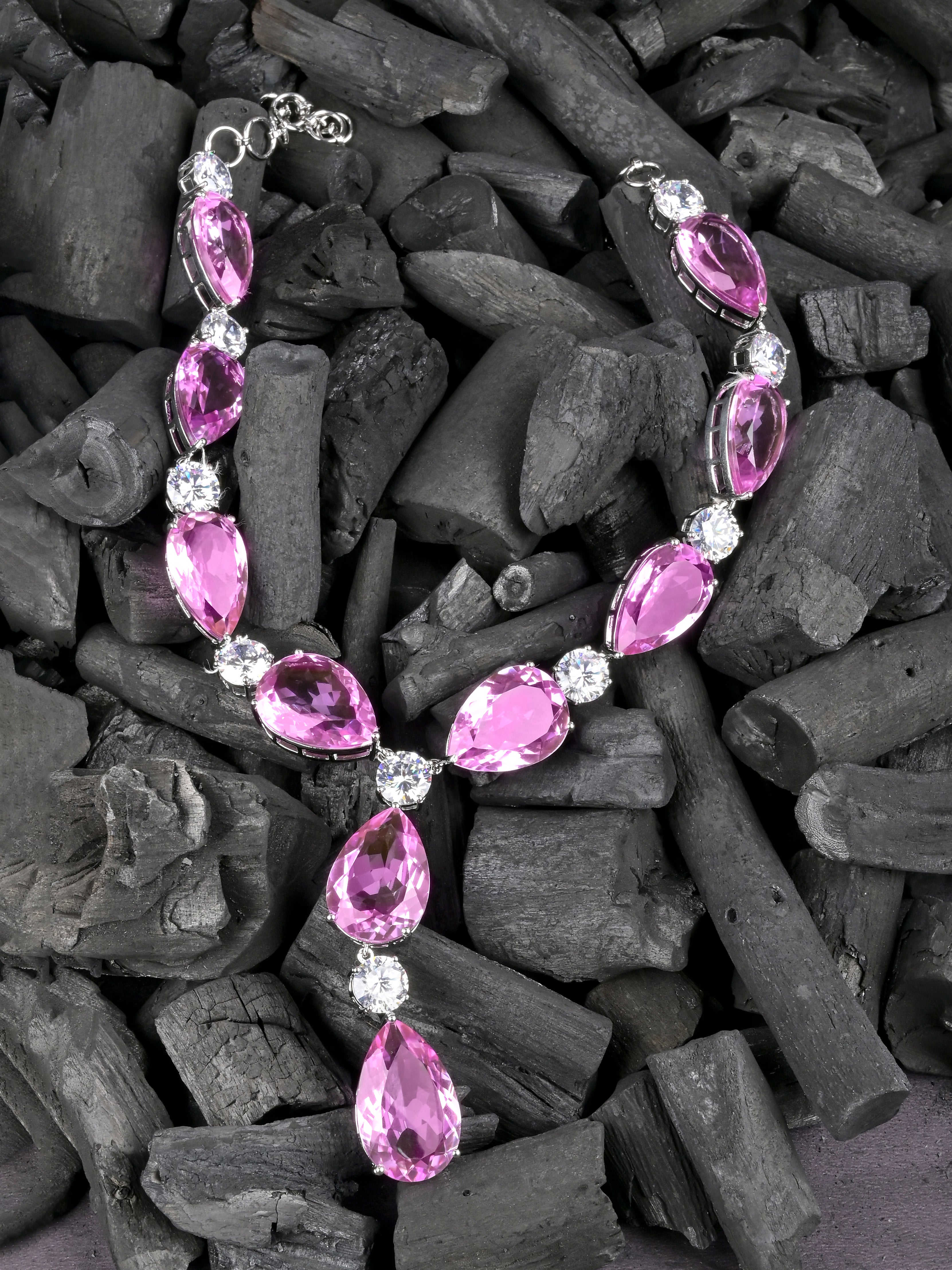 Contemporary Colored Stone Designer Necklace