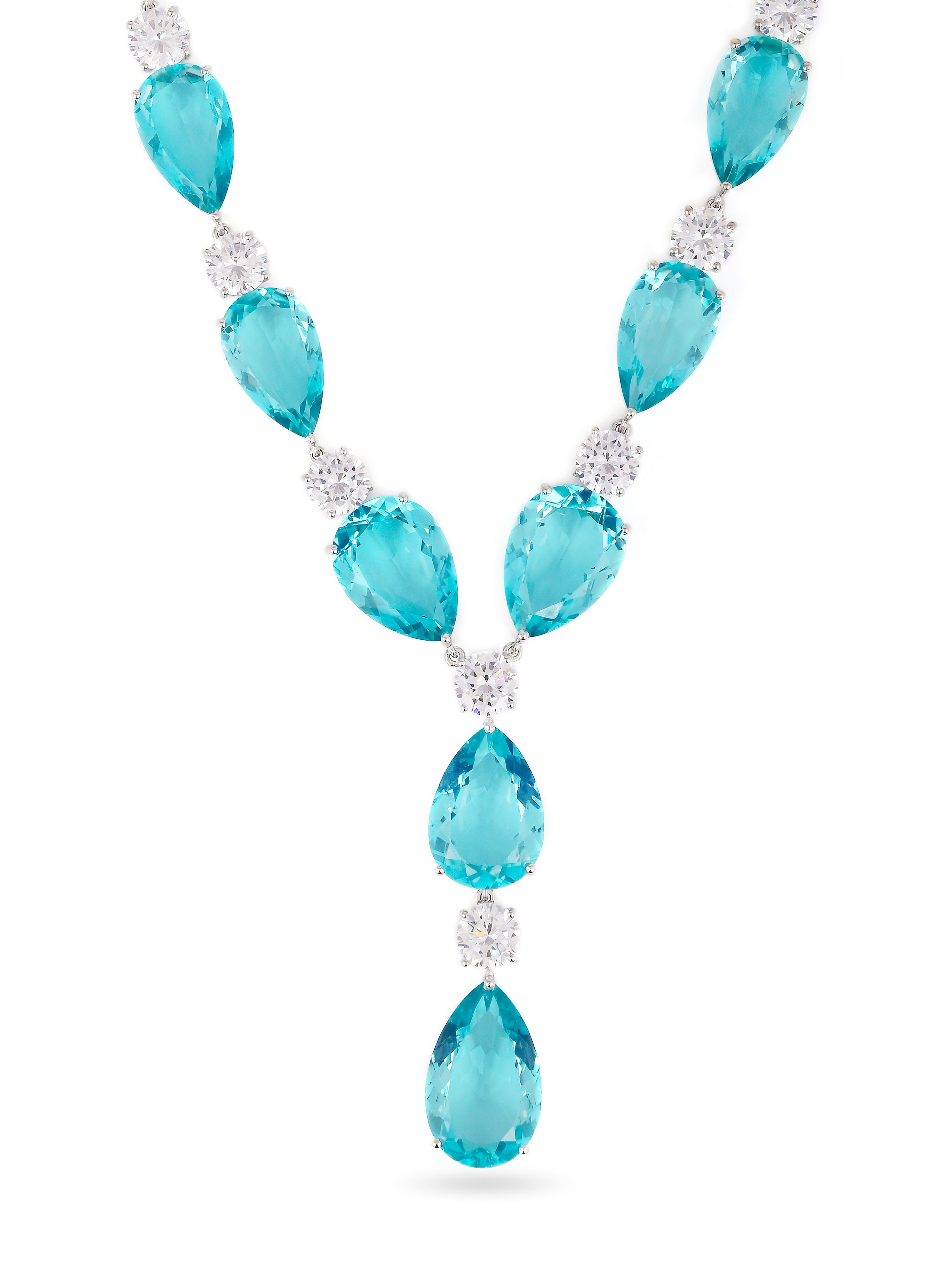 Contemporary Colored Stone Designer Necklace