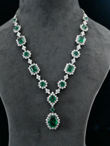 Designer Fancy Green Stone Necklace