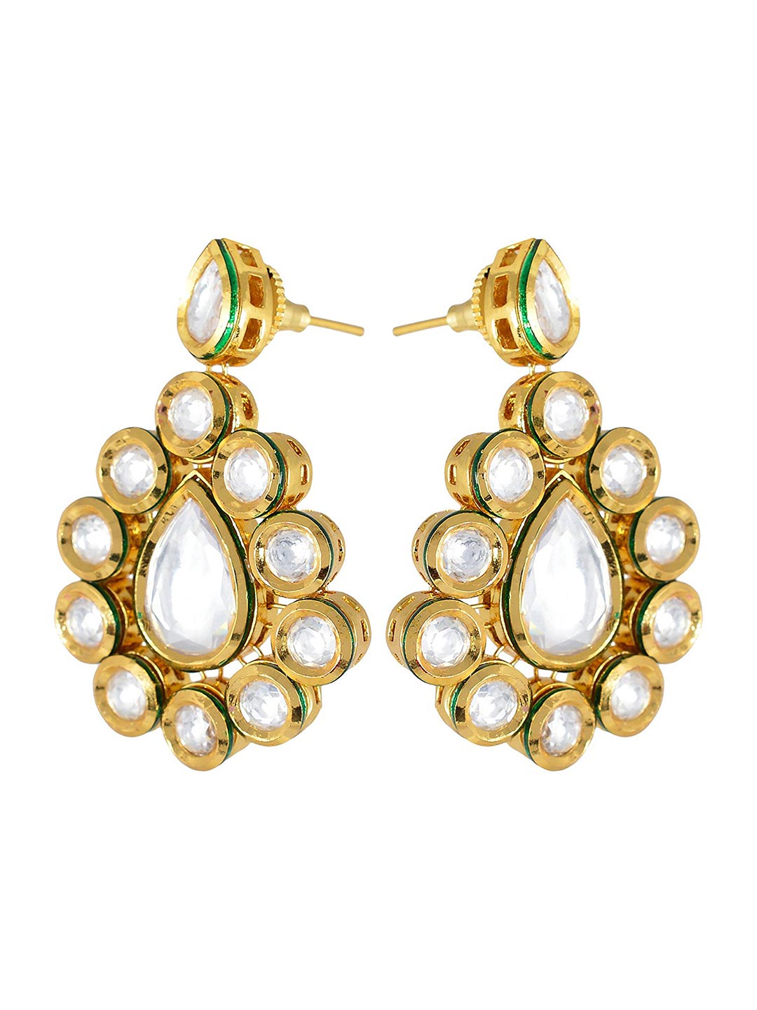 Traditional Kundan Meena Necklace Set