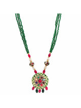 Traditional Kundan Meena Beaded Necklace Set