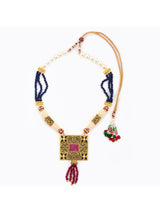 Floral Beaded Necklace Set