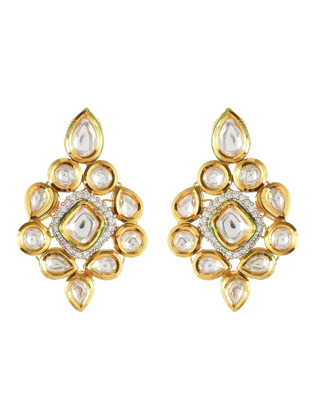 Traditional Kundan Meena Necklace Set