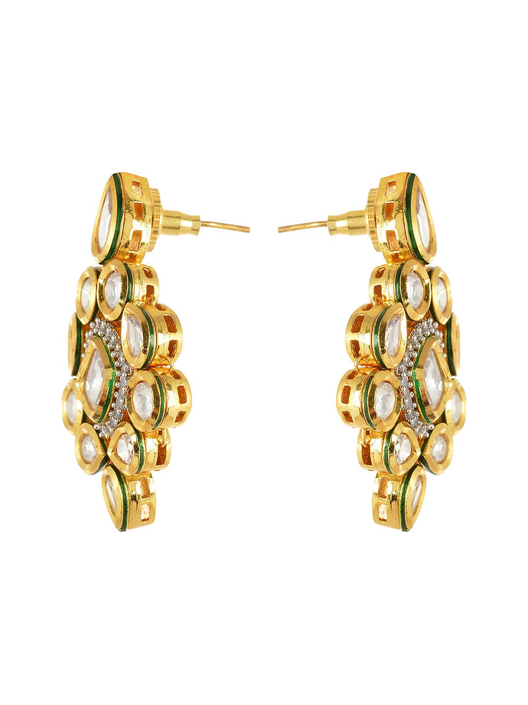 Traditional Kundan Meena Necklace Set