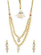 Traditional Kundan Meena Necklace Set