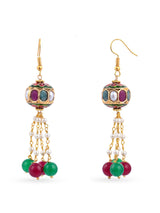 Traditional Kundan Meena Beaded Necklace Set