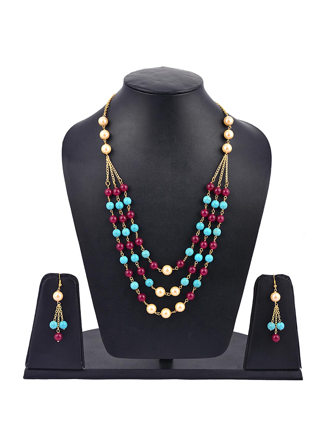 Wire Beaded Necklace Set