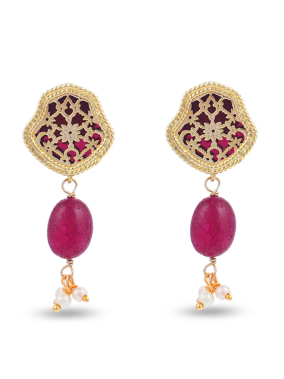 Floral Traditional Beaded Necklace Set