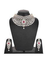 Modern Floral Bridal Necklace Set