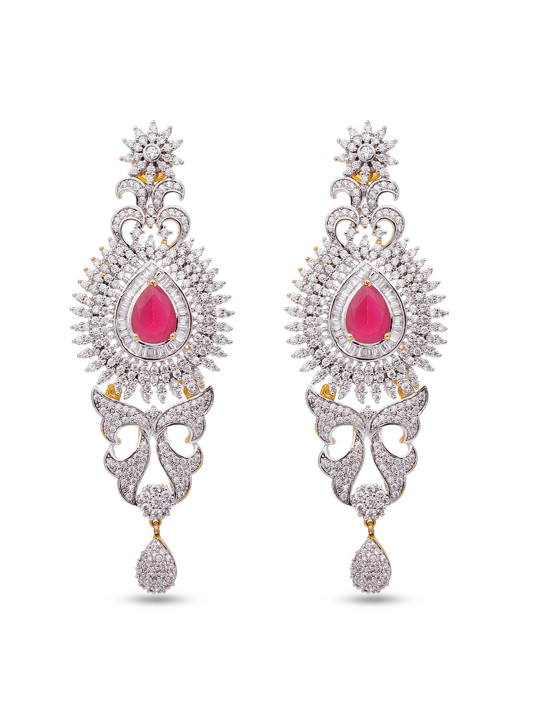 Modern Floral Bridal Necklace Set