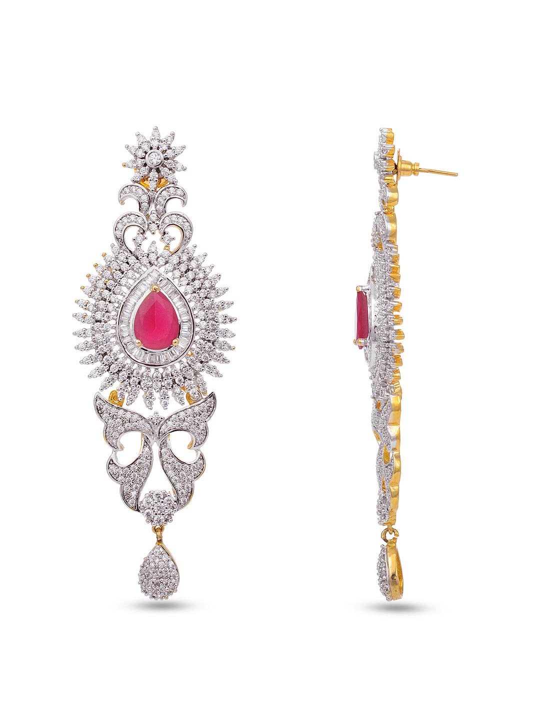 Modern Floral Bridal Necklace Set