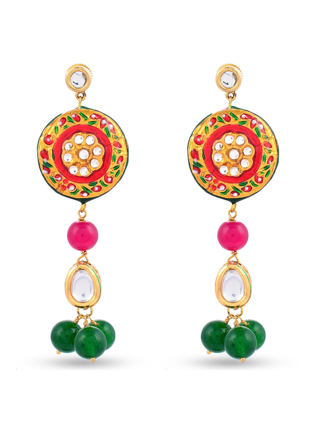 Traditional Jadau Beaded Necklace Set