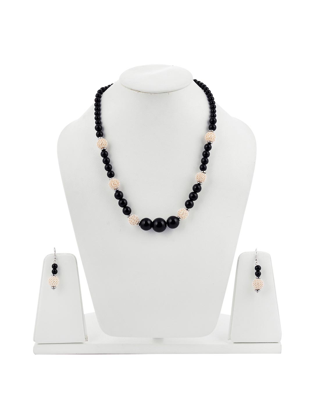 Classic Beaded Pearl Necklace Set