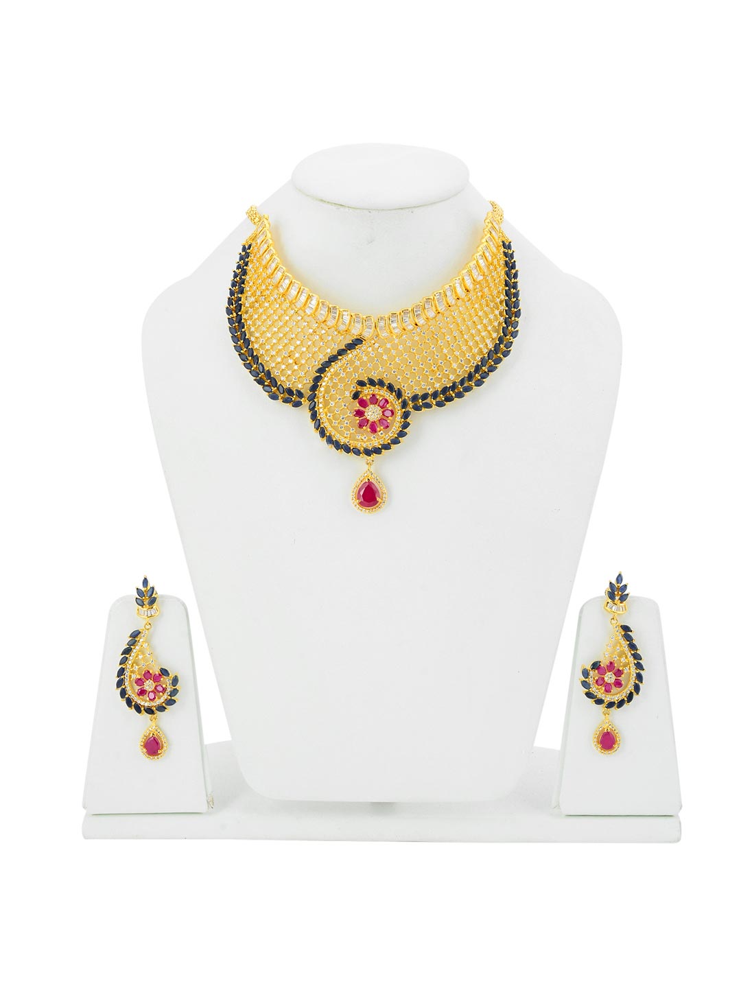 Floral Modern Designer Necklace Set