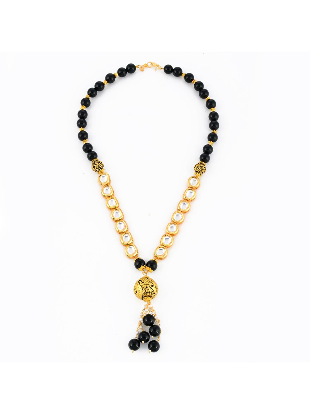 Traditional Kundan Meena Beaded Necklace Set