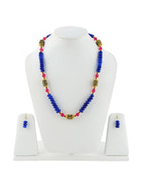 Wire Floral Beaded Necklace Set