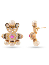 Peacock Antique Pearl Traditional Necklace Set