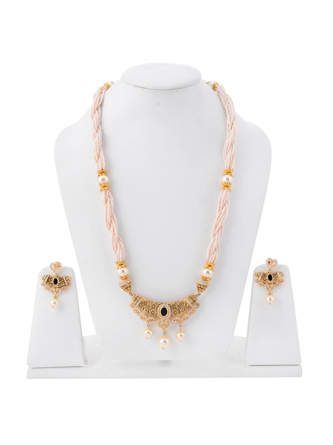 Antique Pearl Designer Necklace Set