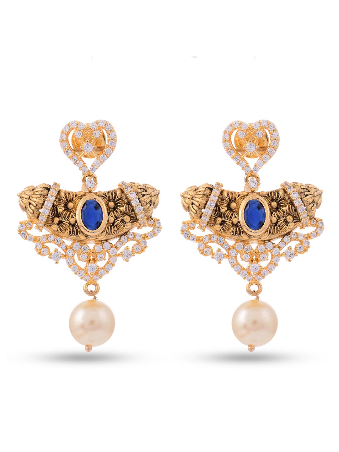 Antique Pearl Designer Necklace Set