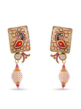 Peacock Artistry Beaded Traditional Necklace Set