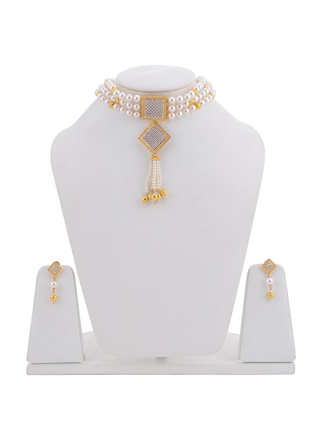 Classic Beaded Designer Necklace Set
