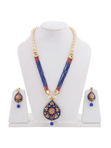 Traditional Kundan Meenakari Beaded Necklace Set