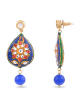 Traditional Kundan Meenakari Beaded Necklace Set