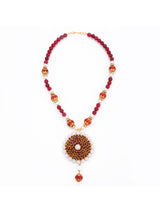 Pacchi Work Beaded Necklace Set