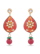 Traditional Kundan Meenakari Beaded Necklace Set