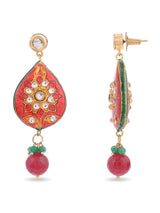 Traditional Kundan Meenakari Beaded Necklace Set