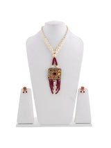 Traditional Navratan Beaded Necklace Set