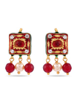 Traditional Navratan Beaded Necklace Set