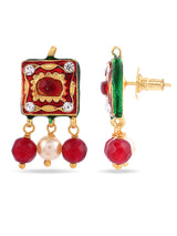 Traditional Navratan Beaded Necklace Set