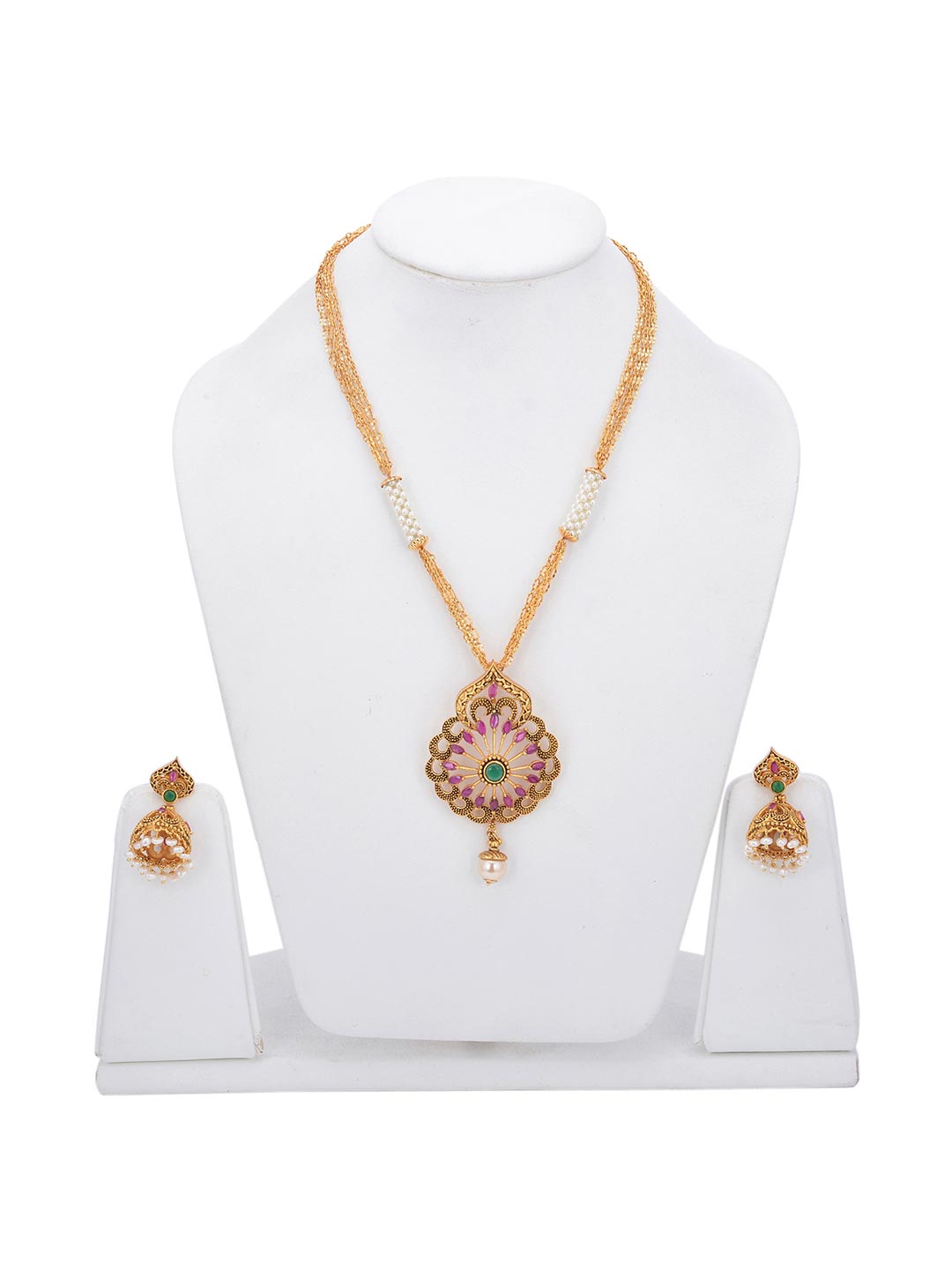 Traditional Gold Plated Necklace Set
