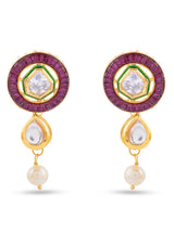 Designer Side Brooch Beaded Necklace Set