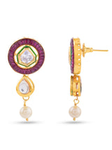 Designer Side Brooch Beaded Necklace Set