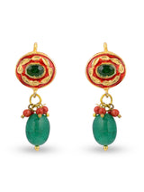 Traditional Heavy Kundan Meena Beaded Necklace Set